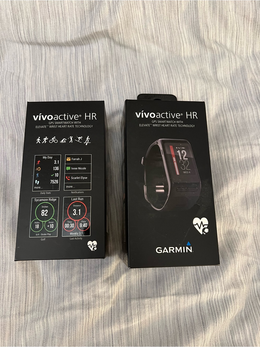 Garmin Vvoactive Hr Smartwatch Gps New